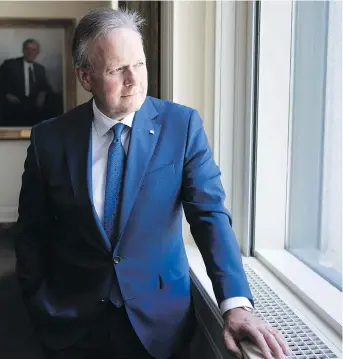  ?? DARREN BROWN ?? Bank of Canada governor Stephen Poloz gave a recent speech in which he lamented how perception about the state of the economy failed to match the reality that times are pretty good.