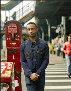  ?? ELIAS WILLIAMS — THE NEW YORK TIMES ?? Brandon Blackwell in the Jackson Heights neighborho­od of Queens, March 26.