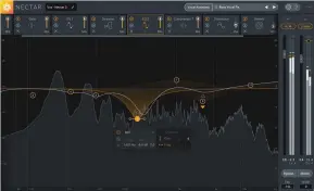  ??  ?? Watch those filters come alive with Nectar 3’s two Dynamic EQ modes