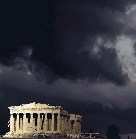  ?? ?? La Acrópolis de Atenas, uno de los símbolos que representa a la Europa de la razón, la ciencia y el Estado democrátic­o