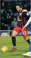  ??  ?? BRAD ALL OVER: Bradley Dack gets on the ball