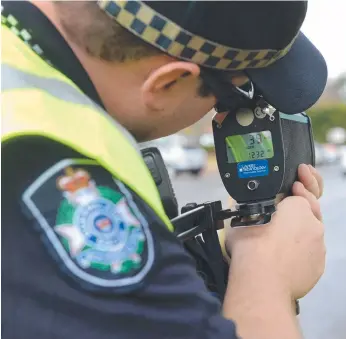  ??  ?? Traffic cops on a speed gun aren’t revenue raising – they’re potentiall­y saving your family.