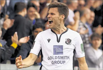  ?? Picture: Sean Aidan ?? Charlie Sheringham scored twice for Dartford on Sunday