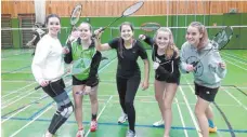  ?? FOTO: GYMNASIUM ?? Die Badminton-Spielerinn­en der WK I kamen weiter.