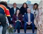  ?? ?? Prime Minister Jacinda Ardern at the Melbourne Cricket Ground on her first day in Australia on the return leg from her trip to Europe.