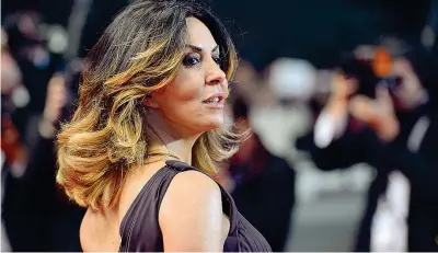  ??  ?? L’attrice Sabrina Ferilli (54 anni) vincitrice di cinque Nastri d’argento, un Globo d’oro, quattro Ciak d’oro e quattro candidatur­e ai David di Donatello