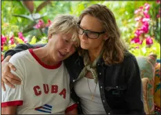  ?? ?? Annette Bening, left, as Diana Nyad and Jodie Foster as Bonnie Stoll in “Nyad.”