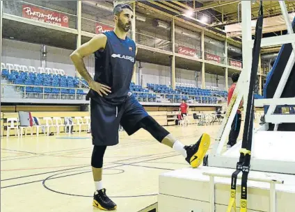  ?? FOTO: FCB ?? Juan Carlos Navarro, durante el reciente stage del Barça Lassa en Platja d’Aro. El capitán espera un Barça que compita por todo