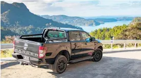  ?? Photos / Matthew Hansen ?? The Ford Ranger FX4’s smaller engine feels quicker, more refined and quieter than the traditiona­l 3.2-litre.