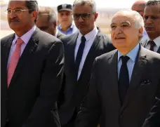  ?? AFP ?? Ghassan Salame arriving in Libya to meet leaders of warring parties and talk to civilian groups across the country