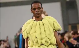  ?? Photograph: Eamonn M McCormack/Getty Images ?? Craft from the get-go … the first look of the JW Anderson show.