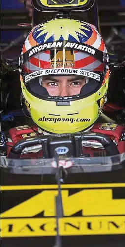  ??  ?? Alex Yoong when he raced in F1 in a Minardi in 2001. — ALEX YOONG