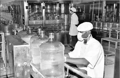  ?? PROVIDED TO CHINA DAILY ?? Many local people work for Cway Nigeria Drinking Water Science & Technology Co Ltd in Nigeria and localizati­on is a vital part of the company’s long-term strategy.