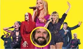  ??  ?? Max Martin. the man behind hits by (l-r) the Weeknd, Ariana Grande, Katy Perry, Britney Spears, Taylor Swift, Justin Timberlake and Pink. Photograph: Guardian Design; Steven Ferdman/WireImage; Chris Pizzello/Invision/AP; Simone Joyner/Getty; Kevin Winter/Getty for radio.com; Angela Weiss/AFP; Katja Ogrin/PA