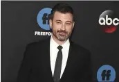  ?? ANDY KROPA — INVISION/AP FILE ?? “Our politician­s don’t seem to care what we think,” talk show host Jimmy Kimmel told reporters Monday.