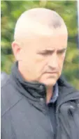  ??  ?? EXPOSED Dad of two in his coach’s tracksuit, and facing music at court