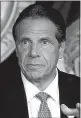  ?? TNS ?? Newyork
Gov. Andrew Cuomo