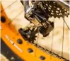  ??  ?? SRAM 11-SPEED GROUPSETS ARE A GREAT MATCH FOR FATBIKES