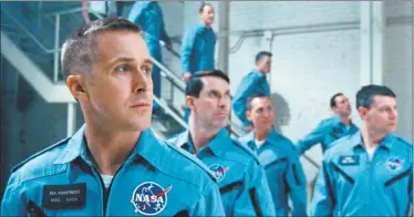  ?? Associated Press ?? This image released by Universal Pictures shows Ryan Gosling in a scene from “First Man.”