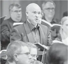  ?? SIMON DESROCHERS ?? Benjamin Butterfiel­d will sing the central part of the Evangelist in the Victoria Baroque Players’ presentati­on of the St. John Passion.