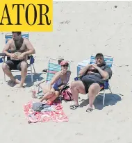  ??  ?? New Jersey’s Island Beach State Park was closed to the public due to a government shutdown, but that didn’t stop Gov. Chris Christie from enjoying it.