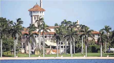  ?? LYNNE SLADKY/AP ?? The White House has pushed back against releasing visitor logs from the president’s Mar-a-Lago resort.