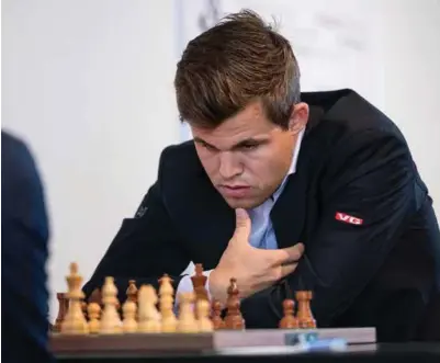  ?? NTB SCANPIX ?? Sjakk-VM starter fredag. Magnus Carlsen er klar.