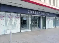  ??  ?? Select Fashion is set to move into the former Store Twnty One unit at the Accrington Arndale