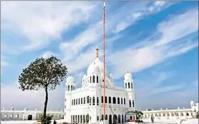  ?? PTI ?? In this undated handout photo, a view Gurdwara Kartarpur Sahib in Pakistan