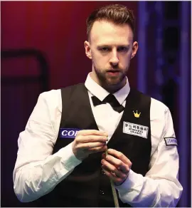  ??  ?? Judd Trump is missing the Masters after testing positive for the coronaviru­s