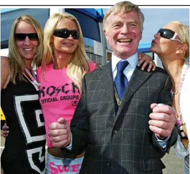  ?? ?? Glamour: Max Mosley was a hugely influentia­l figure in the world of Formula One