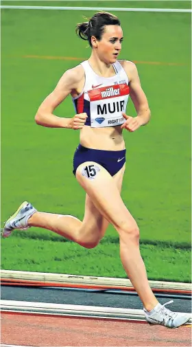  ??  ?? No time for rest: Laura Muir is mixing altitude training with sightseein­g