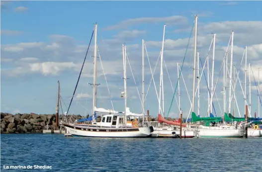  ??  ?? La marina de Shediac