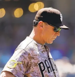  ?? K.C. ALFRED U-T ?? This isn’t Padres manager Bob Melvin’s first rodeo, but this year’s club has him understand­ably perplexed. Is it the greatest baseball mystery among many in San Diego history?