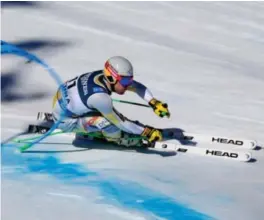  ?? FOTO: DENIS BALIBOUSE / REUTERS / NTB ?? Kjetil Jansrud kjørte ikke fort nok i super-G til å kunne blande seg inn i medaljekam­pen i kombinasjo­nen.