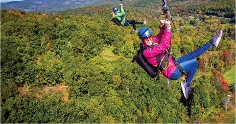  ?? Photo courtesy of Catamount Aerial Adventure Park ??