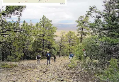  ?? COURTESY OF THE BUREAU OF LAND MANAGEMENT ?? Climbing one of the mountains within the Rio Grande del Norte National Monument provides a wonderful tableau of the monument.