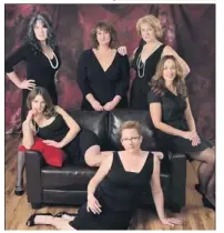  ??  ?? The stars of Calendar Girls appear in their new handout photo. From back left are Catherine- Ann Howatt- Dickson, Sue Urqhart and Sandra Sheridan. Sitting, from left, are Sara McCarthy, Nancy Smythe and Stephanie Betts.