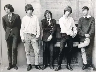  ?? DAVE SHELTON ?? Blues X Five in July of 1967. From left, John Fisher, Norm MacPherson, Ed Wright, Richard Moore (he later played with the Troggs) and Ron Flatman.