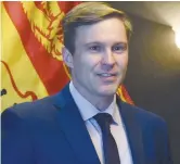  ??  ?? Brian Gallant s’est déplacé à SaintJean pour dévoiler son cabinet. Acadie Nouvelle: Mathieu Roy-Comeau