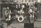  ?? ?? Shonen Knife performing at a festival in Osaka in 1984.