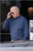  ?? — AFP photo ?? Biden leaves clothing store Jos. A. Bank in Greenville, Delaware, near Wilmington.