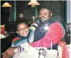  ?? SHELLY COVINGTON VIA ASSOCIATED PRESS ?? Olusegun Olatunji, a Nigerian native, and his son, Micah, sit at a Denny’s restaurant in Bloomingto­n, Ind., in 2007. Since Olatunji was detained by ICE in 2014, he has been appealing to stay in the U.S. but remains in custody.