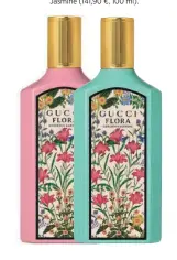  ?? ?? Gucci
Gucci Flora Gorgeous Gardenia (137 €, 100 ml) y Gucci Flora Gorgeous Jasmine (141,90 €, 100 ml).