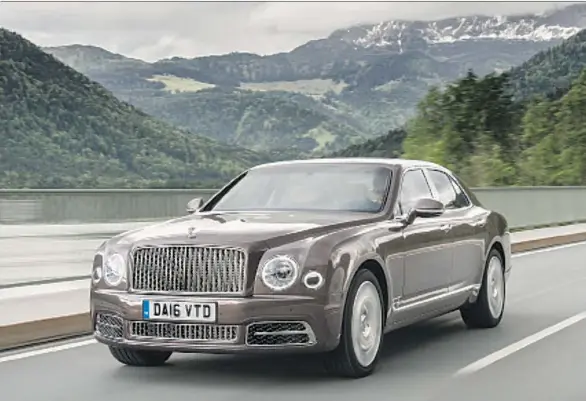  ?? BENTLEY ?? One of the good problems posed by the 2017 Bentley Mulsanne is deciding which is better — taking command of the driver's seat or being chauffeure­d around in luxury's lap.
