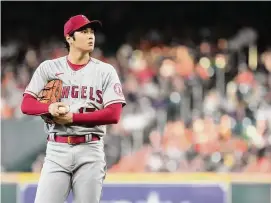  ?? Karen Warren/Houston Chronicle ?? Two-way Angels star Shohei Ohtani will be a free agent at the end of the season.