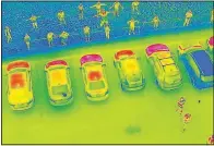  ??  ?? This image demonstrat­es the capabiliti­es of the drone to detect varying heat temperatur­es and create a photograph based on infrared thermal imaging.
(Courtesy Photo/Greg Toland)