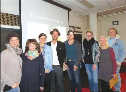  ?? ANN DAVIDSON ?? Some of the KAGGP member along with permacultu­re design specialist Graham Calder. Left to right, Heidi Miller, Renalee Gore, Anne Butler, Calder, Jennifer Harrison, Jennifer Ruggins-muir, Susan Muir, and Richard Gagnon.