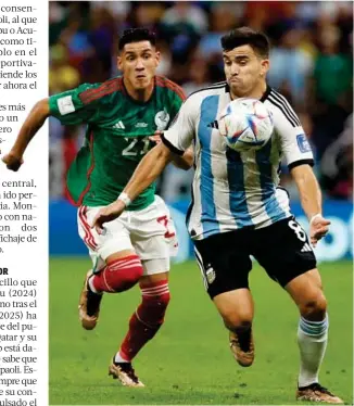  ?? EFE ?? Marcos Acuña (31), en el partido de Argentina frente a México en el Mundial.