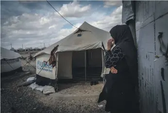  ?? AP ?? Mother of six Zahra and her family have lived in Salamiya camp for seven months. After her husband joined ISIS, she worked as a cook for it. He was killed last year in an air strike